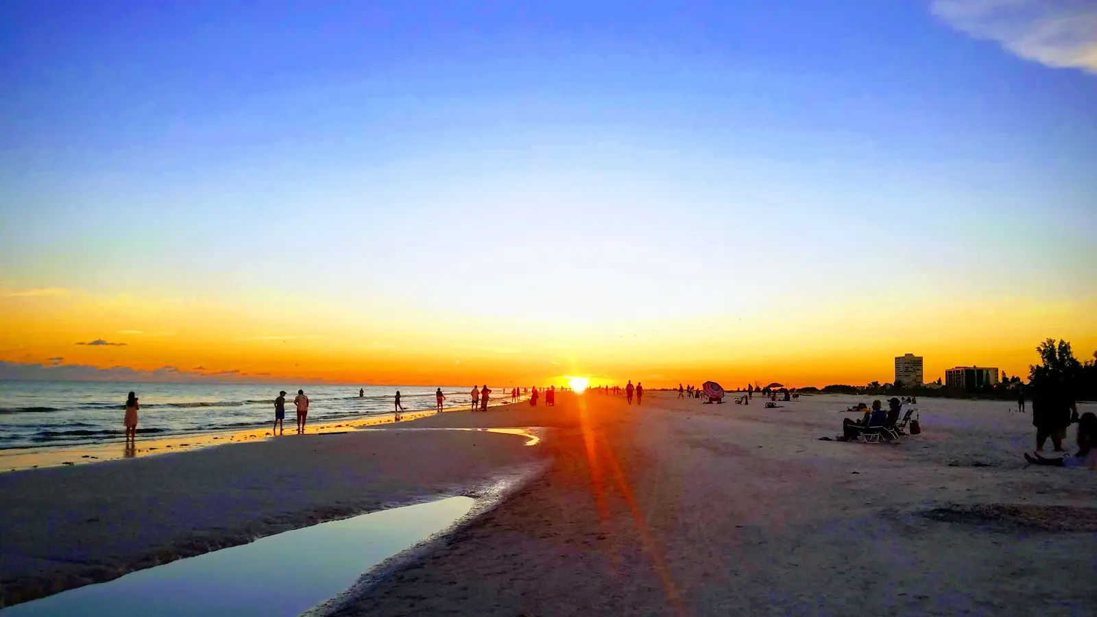 Sunset over the Gulf of Mexico from Siesta Key Beach
