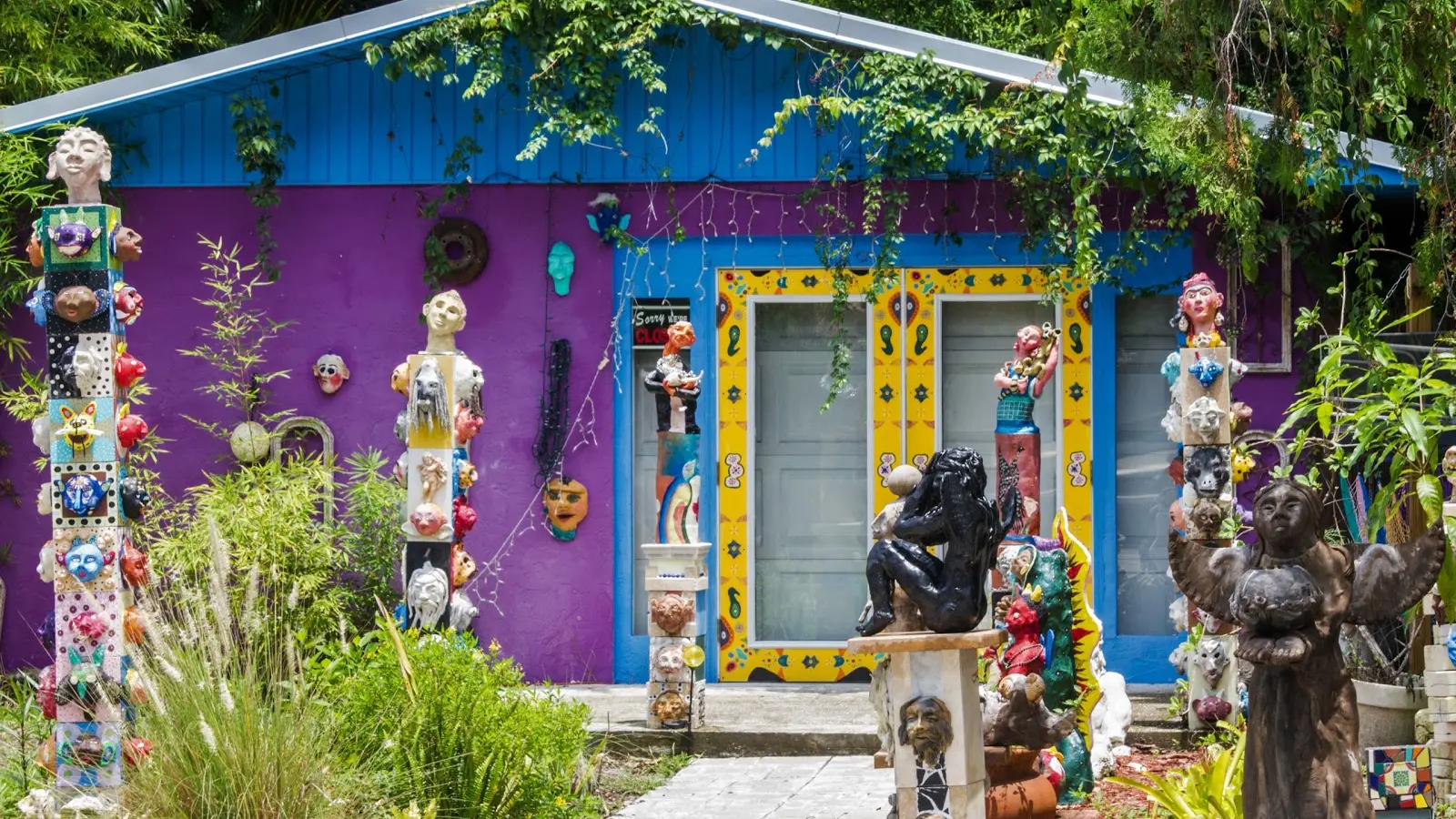 Colorful cottages in Village of the Arts Bradenton